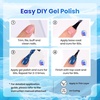 image:imageBeetles Blue Gel Nail Polish Set  Ocean Veil 6 Colors Jelly Summer Gel Nail Polish Kit Green Sheer Translucent Effect Soak off UV Nail Art DIY at Home Gift for WomenGlacier Diamond