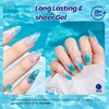 image:imageBeetles Blue Gel Nail Polish Set  Ocean Veil 6 Colors Jelly Summer Gel Nail Polish Kit Green Sheer Translucent Effect Soak off UV Nail Art DIY at Home Gift for WomenOcean Veil