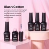 image:imageBeetles Blue Gel Nail Polish Set  Ocean Veil 6 Colors Jelly Summer Gel Nail Polish Kit Green Sheer Translucent Effect Soak off UV Nail Art DIY at Home Gift for WomenBlush Cotton