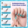 image:imageBeetles Blue Gel Nail Polish Set  Ocean Veil 6 Colors Jelly Summer Gel Nail Polish Kit Green Sheer Translucent Effect Soak off UV Nail Art DIY at Home Gift for WomenOcean Veil