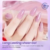 image:imageBeetles Blue Gel Nail Polish Set  Ocean Veil 6 Colors Jelly Summer Gel Nail Polish Kit Green Sheer Translucent Effect Soak off UV Nail Art DIY at Home Gift for Women000Amethyst Realm