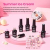 image:imageBeetles Blue Gel Nail Polish Set  Ocean Veil 6 Colors Jelly Summer Gel Nail Polish Kit Green Sheer Translucent Effect Soak off UV Nail Art DIY at Home Gift for WomenSummer Ice Cream
