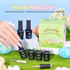 image:imageBeetles Blue Gel Nail Polish Set  Ocean Veil 6 Colors Jelly Summer Gel Nail Polish Kit Green Sheer Translucent Effect Soak off UV Nail Art DIY at Home Gift for WomenEaster Pastel Polka Dot
