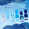 image:imageBeetles Blue Gel Nail Polish Set  Sunken Blue 6 Color Sky Navy Cobalt Cat Eye Gel Polish Summer Shimmer Manicure Soak Off UV Nail Art Salon DIY at Home Gift for WomenSunken Blue