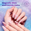 image:imageBeetles Cat Eye Gel Nail Polish Set  Falling Gold 6 Colors 15ML Full Size Glitter Gel Polish Kit Gold Brown Orange Glass Cat Eye Magnetic Effect Soak Off UV Nail Art DIY Salon at Home Gift for WomenROMANTIC GALAXY
