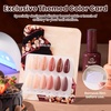 image:imageBeetles Cat Eye Gel Nail Polish Set  Falling Gold 6 Colors 15ML Full Size Glitter Gel Polish Kit Gold Brown Orange Glass Cat Eye Magnetic Effect Soak Off UV Nail Art DIY Salon at Home Gift for WomenBrownie Bliss