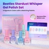 image:imageBeetles Cat Eye Gel Nail Polish Set  Falling Gold 6 Colors 15ML Full Size Glitter Gel Polish Kit Gold Brown Orange Glass Cat Eye Magnetic Effect Soak Off UV Nail Art DIY Salon at Home Gift for WomenROMANTIC GALAXY