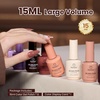 image:imageBeetles Cat Eye Gel Nail Polish Set  Falling Gold 6 Colors 15ML Full Size Glitter Gel Polish Kit Gold Brown Orange Glass Cat Eye Magnetic Effect Soak Off UV Nail Art DIY Salon at Home Gift for WomenBrownie Bliss