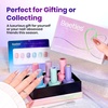 image:imageBeetles Cat Eye Gel Nail Polish Set  Falling Gold 6 Colors 15ML Full Size Glitter Gel Polish Kit Gold Brown Orange Glass Cat Eye Magnetic Effect Soak Off UV Nail Art DIY Salon at Home Gift for WomenROMANTIC GALAXY