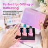 image:imageBeetles Cat Eye Gel Nail Polish Set  Falling Gold 6 Colors 15ML Full Size Glitter Gel Polish Kit Gold Brown Orange Glass Cat Eye Magnetic Effect Soak Off UV Nail Art DIY Salon at Home Gift for Women000Fairy Garden