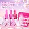 image:imageBeetles Cat Eye Gel Nail Polish Set  Falling Gold 6 Colors 15ML Full Size Glitter Gel Polish Kit Gold Brown Orange Glass Cat Eye Magnetic Effect Soak Off UV Nail Art DIY Salon at Home Gift for WomenRomance in Air