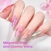 image:imageBeetles Cat Eye Gel Nail Polish Set  Falling Gold 6 Colors 15ML Full Size Glitter Gel Polish Kit Gold Brown Orange Glass Cat Eye Magnetic Effect Soak Off UV Nail Art DIY Salon at Home Gift for Women000Fairy Garden