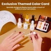 image:imageBeetles Cat Eye Gel Nail Polish Set  Falling Gold 6 Colors 15ML Full Size Glitter Gel Polish Kit Gold Brown Orange Glass Cat Eye Magnetic Effect Soak Off UV Nail Art DIY Salon at Home Gift for WomenAmber Traces