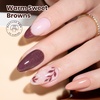 image:imageBeetles Cat Eye Gel Nail Polish Set  Falling Gold 6 Colors 15ML Full Size Glitter Gel Polish Kit Gold Brown Orange Glass Cat Eye Magnetic Effect Soak Off UV Nail Art DIY Salon at Home Gift for WomenBrownie Bliss