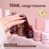 image:imageBeetles Cat Eye Gel Nail Polish Set  Falling Gold 6 Colors 15ML Full Size Glitter Gel Polish Kit Gold Brown Orange Glass Cat Eye Magnetic Effect Soak Off UV Nail Art DIY Salon at Home Gift for WomenCoffee Time
