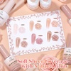 image:imageBeetles Cat Eye Gel Nail Polish Set  Falling Gold 6 Colors 15ML Full Size Glitter Gel Polish Kit Gold Brown Orange Glass Cat Eye Magnetic Effect Soak Off UV Nail Art DIY Salon at Home Gift for WomenEarthy Rose
