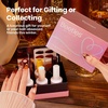 image:imageBeetles Cat Eye Gel Nail Polish Set  Falling Gold 6 Colors 15ML Full Size Glitter Gel Polish Kit Gold Brown Orange Glass Cat Eye Magnetic Effect Soak Off UV Nail Art DIY Salon at Home Gift for WomenAmber Traces