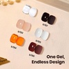 image:imageBeetles Cat Eye Gel Nail Polish Set  Falling Gold 6 Colors 15ML Full Size Glitter Gel Polish Kit Gold Brown Orange Glass Cat Eye Magnetic Effect Soak Off UV Nail Art DIY Salon at Home Gift for WomenAmber Traces