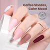 image:imageBeetles Cat Eye Gel Nail Polish Set  Falling Gold 6 Colors 15ML Full Size Glitter Gel Polish Kit Gold Brown Orange Glass Cat Eye Magnetic Effect Soak Off UV Nail Art DIY Salon at Home Gift for WomenCoffee Time