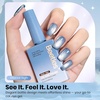 image:imageBeetles Orange Cat Eye Gel Nail Polish  15ML Orange Soda Summer Cat Eye Glitter Magnetic Gel Polish Shimmer Effect Soak Off UV French Nail Art Design Salon DIY Manicure Gifts for WomenD  Velvet Blue  Glacial Sigh