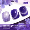 image:imageBeetles Orange Cat Eye Gel Nail Polish  15ML Orange Soda Summer Cat Eye Glitter Magnetic Gel Polish Shimmer Effect Soak Off UV French Nail Art Design Salon DIY Manicure Gifts for WomenJ  Velvet Purple  Celestial Veil