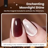 image:imageBeetles Orange Cat Eye Gel Nail Polish  15ML Orange Soda Summer Cat Eye Glitter Magnetic Gel Polish Shimmer Effect Soak Off UV French Nail Art Design Salon DIY Manicure Gifts for WomenI  Velvet Brown  Cinnamon Girl