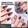 image:imageBeetles Orange Cat Eye Gel Nail Polish  15ML Orange Soda Summer Cat Eye Glitter Magnetic Gel Polish Shimmer Effect Soak Off UV French Nail Art Design Salon DIY Manicure Gifts for WomenG  Sheer Black  Black Crystal