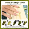 image:imageBeetles Orange Cat Eye Gel Nail Polish  15ML Orange Soda Summer Cat Eye Glitter Magnetic Gel Polish Shimmer Effect Soak Off UV French Nail Art Design Salon DIY Manicure Gifts for WomenH  Velvet Green  Olive Emerald
