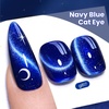 image:imageBeetles Orange Cat Eye Gel Nail Polish  15ML Orange Soda Summer Cat Eye Glitter Magnetic Gel Polish Shimmer Effect Soak Off UV French Nail Art Design Salon DIY Manicure Gifts for WomenD  Glassy Blue  Navy Blue