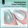 image:imageBeetles Orange Cat Eye Gel Nail Polish  15ML Orange Soda Summer Cat Eye Glitter Magnetic Gel Polish Shimmer Effect Soak Off UV French Nail Art Design Salon DIY Manicure Gifts for WomenD  Velvet Blue  Mint Stardust