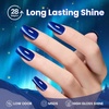 image:imageBeetles Orange Cat Eye Gel Nail Polish  15ML Orange Soda Summer Cat Eye Glitter Magnetic Gel Polish Shimmer Effect Soak Off UV French Nail Art Design Salon DIY Manicure Gifts for WomenD  Glassy Blue  Navy Blue