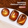image:imageBeetles Orange Cat Eye Gel Nail Polish  15ML Orange Soda Summer Cat Eye Glitter Magnetic Gel Polish Shimmer Effect Soak Off UV French Nail Art Design Salon DIY Manicure Gifts for WomenI  Velvet Brown  Amber Glint