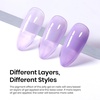 image:imageBeetles Orange Cat Eye Gel Nail Polish  15ML Orange Soda Summer Cat Eye Glitter Magnetic Gel Polish Shimmer Effect Soak Off UV French Nail Art Design Salon DIY Manicure Gifts for WomenJ  Sheer Purple  Purple Jelly