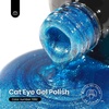 image:imageBeetles Orange Cat Eye Gel Nail Polish  15ML Orange Soda Summer Cat Eye Glitter Magnetic Gel Polish Shimmer Effect Soak Off UV French Nail Art Design Salon DIY Manicure Gifts for WomenD  Velvet Blue  Stellar Ocean