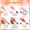 image:imageBeetles Orange Cat Eye Gel Nail Polish  15ML Orange Soda Summer Cat Eye Glitter Magnetic Gel Polish Shimmer Effect Soak Off UV French Nail Art Design Salon DIY Manicure Gifts for WomenAOrange Soda