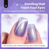 image:imageBeetles Orange Cat Eye Gel Nail Polish  15ML Orange Soda Summer Cat Eye Glitter Magnetic Gel Polish Shimmer Effect Soak Off UV French Nail Art Design Salon DIY Manicure Gifts for WomenJ  Velvet Purple  Twilight Lavender