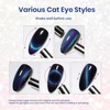 image:imageBeetles Orange Cat Eye Gel Nail Polish  15ML Orange Soda Summer Cat Eye Glitter Magnetic Gel Polish Shimmer Effect Soak Off UV French Nail Art Design Salon DIY Manicure Gifts for WomenD  Velvet Blue  Mystical Aura