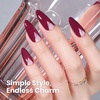 image:imageBeetles Orange Cat Eye Gel Nail Polish  15ML Orange Soda Summer Cat Eye Glitter Magnetic Gel Polish Shimmer Effect Soak Off UV French Nail Art Design Salon DIY Manicure Gifts for WomenC  Creme Red  8ML Modern Berry
