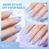 image:imageBeetles Orange Cat Eye Gel Nail Polish  15ML Orange Soda Summer Cat Eye Glitter Magnetic Gel Polish Shimmer Effect Soak Off UV French Nail Art Design Salon DIY Manicure Gifts for WomenD  Sheer Blue  Blueberry Milk