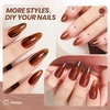 image:imageBeetles Orange Cat Eye Gel Nail Polish  15ML Orange Soda Summer Cat Eye Glitter Magnetic Gel Polish Shimmer Effect Soak Off UV French Nail Art Design Salon DIY Manicure Gifts for WomenI  Sheer Brown  Mocha Mist