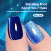 image:imageBeetles Orange Cat Eye Gel Nail Polish  15ML Orange Soda Summer Cat Eye Glitter Magnetic Gel Polish Shimmer Effect Soak Off UV French Nail Art Design Salon DIY Manicure Gifts for WomenD  Glassy Blue  Navy Blue