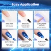 image:imageBeetles Orange Cat Eye Gel Nail Polish  15ML Orange Soda Summer Cat Eye Glitter Magnetic Gel Polish Shimmer Effect Soak Off UV French Nail Art Design Salon DIY Manicure Gifts for WomenD  Glassy Blue  Navy Blue