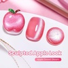 image:imageBeetles Orange Cat Eye Gel Nail Polish  15ML Orange Soda Summer Cat Eye Glitter Magnetic Gel Polish Shimmer Effect Soak Off UV French Nail Art Design Salon DIY Manicure Gifts for WomenB  Glassy Pink  Apple Sweet Gleam