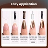 image:imageBeetles Orange Cat Eye Gel Nail Polish  15ML Orange Soda Summer Cat Eye Glitter Magnetic Gel Polish Shimmer Effect Soak Off UV French Nail Art Design Salon DIY Manicure Gifts for WomenI  Velvet Brown  Aurora Mocha