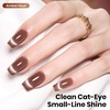 image:imageBeetles Orange Cat Eye Gel Nail Polish  15ML Orange Soda Summer Cat Eye Glitter Magnetic Gel Polish Shimmer Effect Soak Off UV French Nail Art Design Salon DIY Manicure Gifts for WomenI  Glassy Brown  Amber Hour