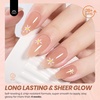 image:imageBeetles Orange Cat Eye Gel Nail Polish  15ML Orange Soda Summer Cat Eye Glitter Magnetic Gel Polish Shimmer Effect Soak Off UV French Nail Art Design Salon DIY Manicure Gifts for WomenI  Sheer Brown  Warm Sand Whispers