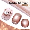 image:imageBeetles Orange Cat Eye Gel Nail Polish  15ML Orange Soda Summer Cat Eye Glitter Magnetic Gel Polish Shimmer Effect Soak Off UV French Nail Art Design Salon DIY Manicure Gifts for WomenI  Glassy Brown  Amber Hour