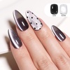 image:imageBeetles Orange Cat Eye Gel Nail Polish  15ML Orange Soda Summer Cat Eye Glitter Magnetic Gel Polish Shimmer Effect Soak Off UV French Nail Art Design Salon DIY Manicure Gifts for WomenF  Velvet Silver  Lunar Silk