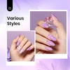 image:imageBeetles Orange Cat Eye Gel Nail Polish  15ML Orange Soda Summer Cat Eye Glitter Magnetic Gel Polish Shimmer Effect Soak Off UV French Nail Art Design Salon DIY Manicure Gifts for WomenJ  Sheer Purple  Purple Jelly