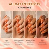 image:imageBeetles Orange Cat Eye Gel Nail Polish  15ML Orange Soda Summer Cat Eye Glitter Magnetic Gel Polish Shimmer Effect Soak Off UV French Nail Art Design Salon DIY Manicure Gifts for WomenAOrange Soda